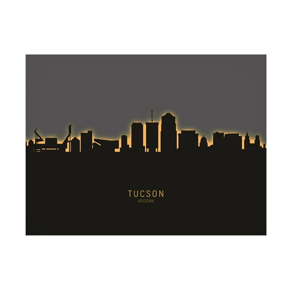 Michael Tompsett 'Tucson Arizona Skyline Glow II' Canvas Art