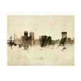 thumbnail image 1 of Michael Tompsett 'Wichita Kansas Skyline Vintage' Canvas Art, 1 of 3