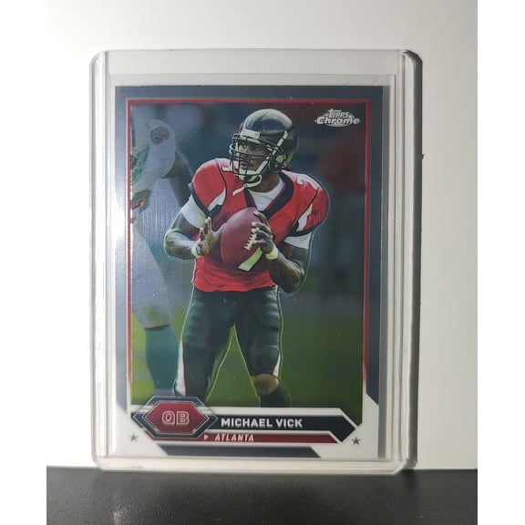 Michael Vick 2023 Topps Chrome NFL #50 Card Atlanta Falcons