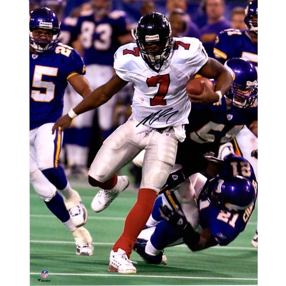 Michael Vick Atlanta Falcons Autographed 16" x 20" Overtime Touchdown Run vs. Vikings Photograph - Fanatics Authentic Certified
