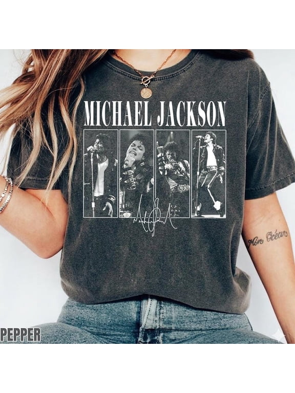 Michael Vintage Concert T-Shirt, Bad World Tour 1987 Shirt, Vintage King of Pop Concert Outfit, Retro Music Tour Tee