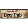 thumbnail image 1 of Michael's Beer Pub Man Cave Bar Decor Gift 8x24 Sign 108240053421, 1 of 1