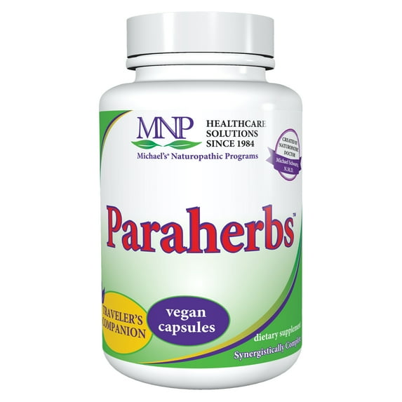 Michael's Naturopathic Programs Paraherbs - 120 Vegan Capsules - Fibers Support the Intestinal Tract, with Garlic, Black Walnut & Clove - Vegetarian, Gluten Free, Kosher - 120 Servings