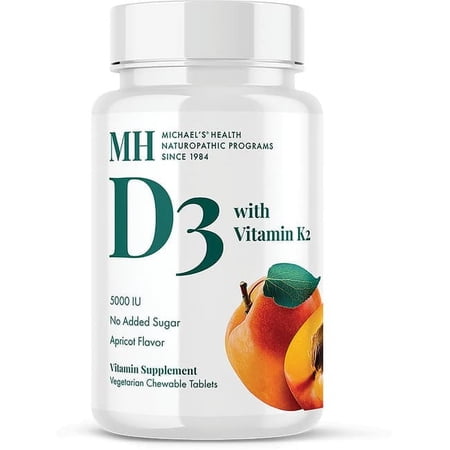 Michael's Naturopathic Programs Vitamin D3 with Vitamin K2 5,000 Iu 90 Veg Tabs