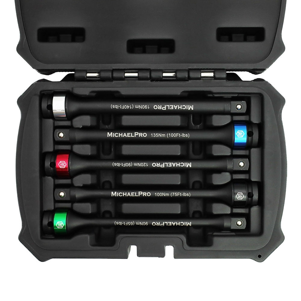 MichaelPro MP001207 5PIECE 1/2INCH DRIVE TORQUE LIMITING EXTENSION