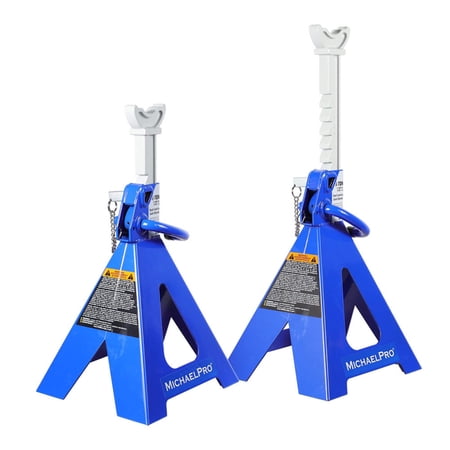 MichaelPro MP017002 Heavy Duty Jack Stand – 6 Tons in Pair with Double Pins Design
