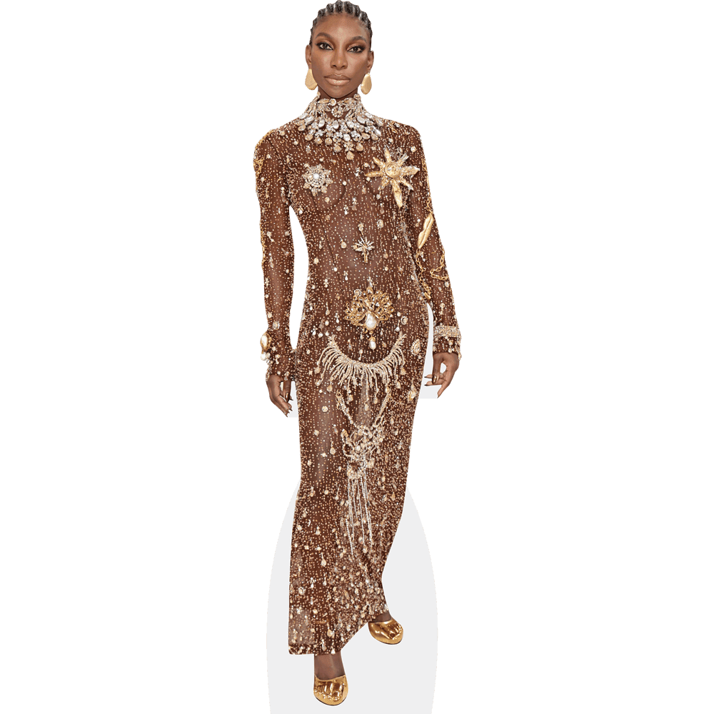 Michaela Coel (Sheer Dress) Life Size Cutout. Standee.