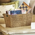 thumbnail image 1 of Michaela Slim Sea Grass Rectangular Utility Basket 18in, 1 of 4