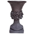 thumbnail image 1 of Michaelia Chalice Garden Urn Planter, Roman, Botanical, Antique Gray Lightweight Concrete, 1 of 7