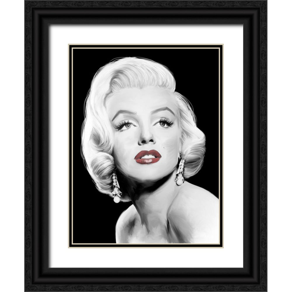 Michaels, Jerry 12x14 Black Ornate Wood Framed with Double Matting