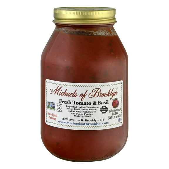 Michaels Of Brooklyn Tomato Basil Sauce Gluten-Free 32 oz (Pack Of 6)