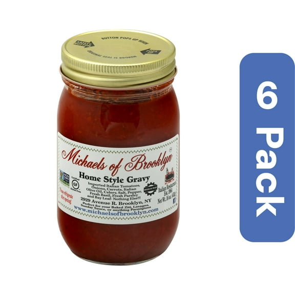 Michaels of Brooklyn Gravy Homestyle Sauce 16 oz (Pack Of 6)