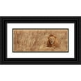 thumbnail image 1 of Michal, Susan 24x12 Black Ornate Wood Framed with Double Matting Museum Art Print Titled - Majestic Lion, 1 of 4