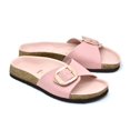thumbnail image 1 of Michasa Women One-Strap Big Buckle Slide Footbed Sandals, Pink - Size 39, 1 of 1