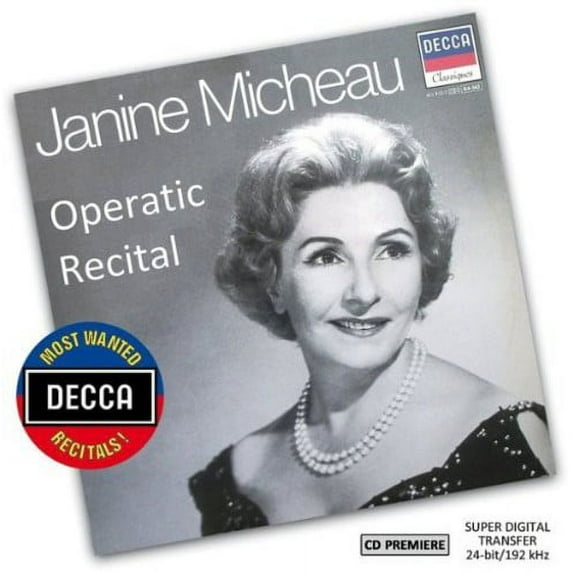 Micheau / Desormier / Mathieson / London Symphony - Most Wanted Recitals: Janine Micheau - Operatic - Classical - CD