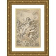 thumbnail image 1 of Michel Corneille the younger 13x18 Gold Ornate Wood Frame and Double Matted Museum Art Print Titled - The Assumption of the Virgin, 1 of 4