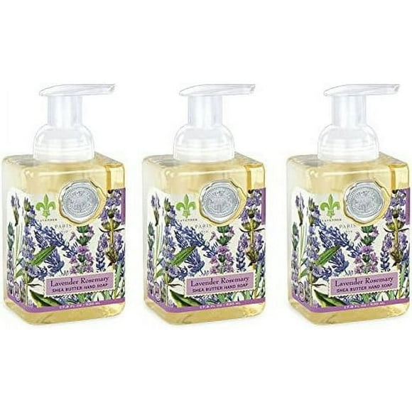 Michel Design Works Foaming Hand Soap, 17.8-Fluid Ounce, Lavender Rosemary, 3-Pack