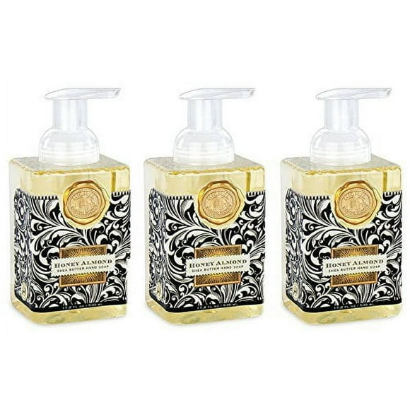 Michel Design Works Foaming Hand Soap, 17.8-Fluid Ounce, Honey Almond, 3-Pack