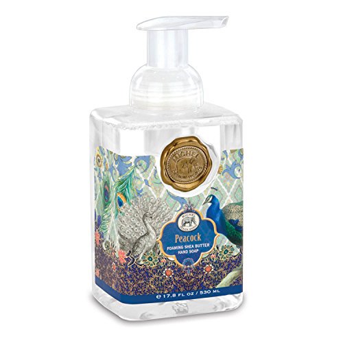 Michel Design Works Foaming Hand Soap 17.8oz, Peacock Scent and Design