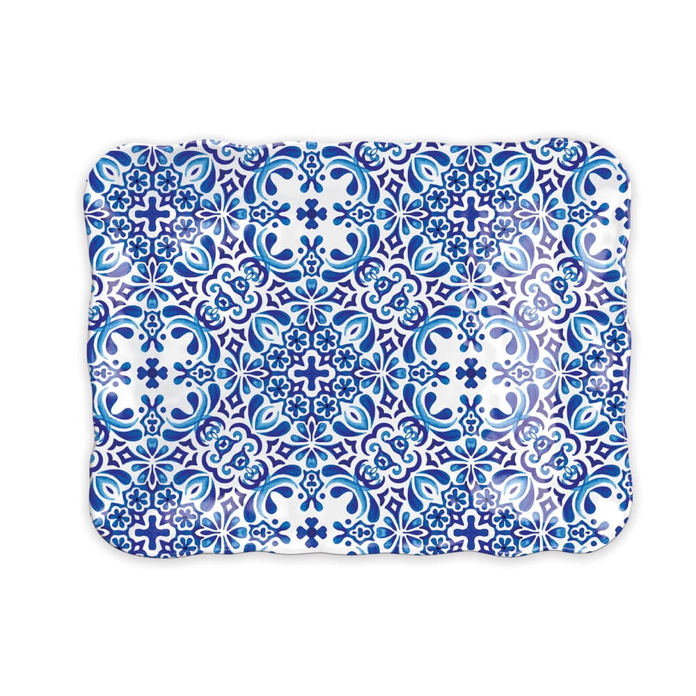 Michel Design Works Melamine Cookie Tray, Indigo Seas (864438)