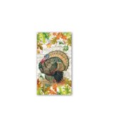 Michel Design Works Paper Hostess Napkins, Fall Harvest Turkey - 1 pack 807332B