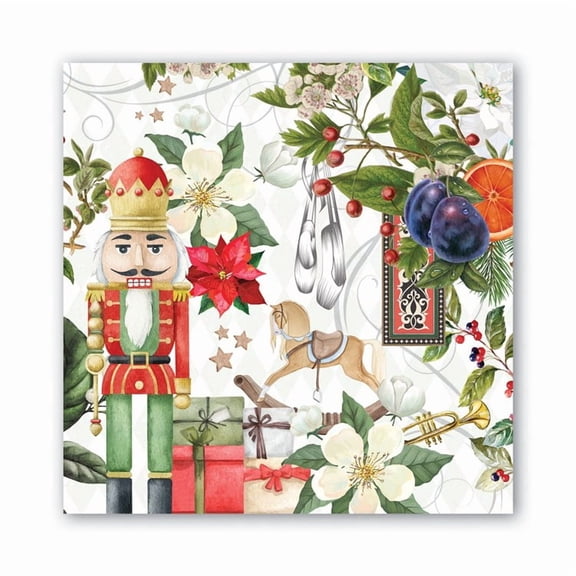 Michel Design Works Paper Luncheon Napkins, Nutcracker Suite - 2 Packs (817426)