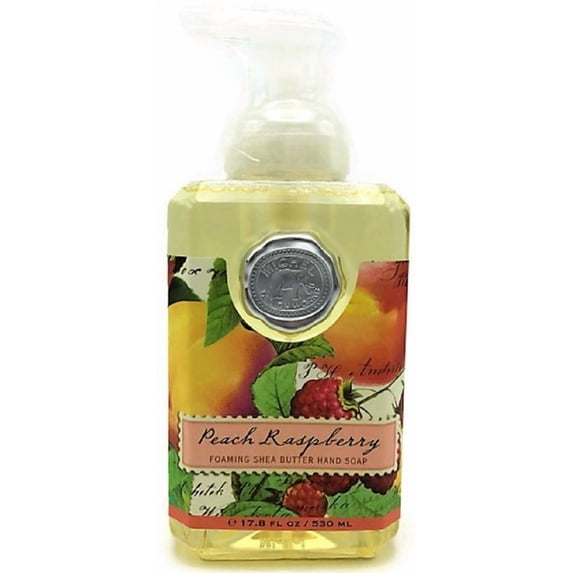 Michel Design Works Peach Raspberry Foaming Shea Butter Hand Soap 17.8 Fl Oz Peach 17.8 Fl Oz (Pack of 1)