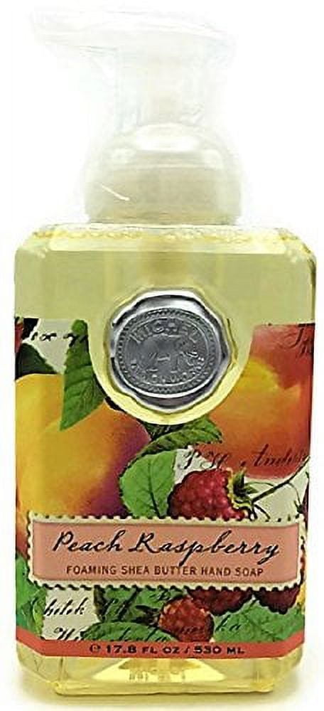 Michel Design Works Peach Raspberry Foaming Shea Butter Hand Soap 17.8 Fl Oz Peach 17.8 Fl Oz (Pack of 1)