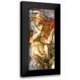 thumbnail image 1 of Michelangelo 10x18 Black Modern Framed Museum Art Print Titled - Detail From The Last Judgement 35, 1 of 5