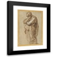 thumbnail image 1 of Michelangelo 11x14 Black Modern Framed Museum Art Print Titled - Study of a Mourning Woman (1500-1505), 1 of 5