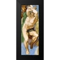 thumbnail image 1 of Michelangelo 11x24 Black Modern Framed Museum Art Print Titled - Detail From The Last Judgement 12, 1 of 4