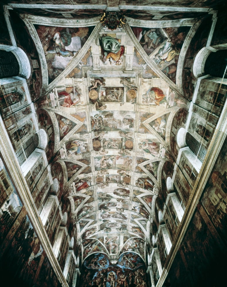 Michelangelo (1475-1564) Canvas Art - (24 x 36)