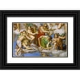 thumbnail image 1 of Michelangelo 14x10 Black Ornate Wood Framed with Double Matting Museum Art Print Titled - Detail From The Last Judgement 15, 1 of 4