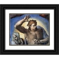thumbnail image 1 of Michelangelo 14x12 Black Ornate Wood Framed with Double Matting Museum Art Print Titled - Christ-3, 1 of 4