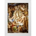 thumbnail image 1 of Michelangelo 14x18 White Modern Wood Framed Museum Art Print Titled - Detail From The Last Judgement 22, 1 of 4