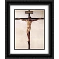 thumbnail image 1 of Michelangelo 2x Matted 20x24 Black Ornate Framed Art Print 'Crucifixion', 1 of 2