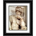 thumbnail image 1 of Michelangelo 2x Matted 20x24 Black Ornate Framed Art Print 'Tomb of Lorenzo de' Medici: Lorenzo de' Medici [detail: 1]', 1 of 2