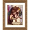 thumbnail image 1 of Michelangelo 2x Matted 20x24 Gold Ornate Framed Art Print 'Ignudo', 1 of 2