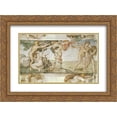 thumbnail image 1 of Michelangelo 2x Matted 24x20 Gold Ornate Framed Art Print 'the Fall of Adam and Eve', 1 of 2