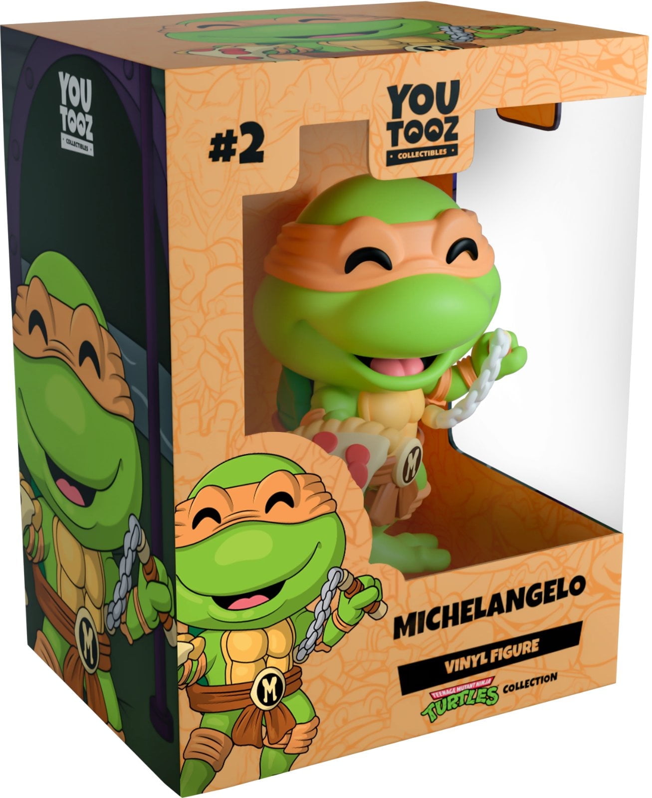 Michelangelo Youtooz Collectibles The Teenage Mutant Ninja Turtles - 4.2" Vinyl Figure #2 with Box