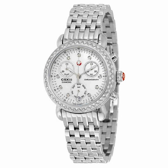 Michele CSX Mother of Pearl Diamond Dial Ladies Watch MWW03S000002
