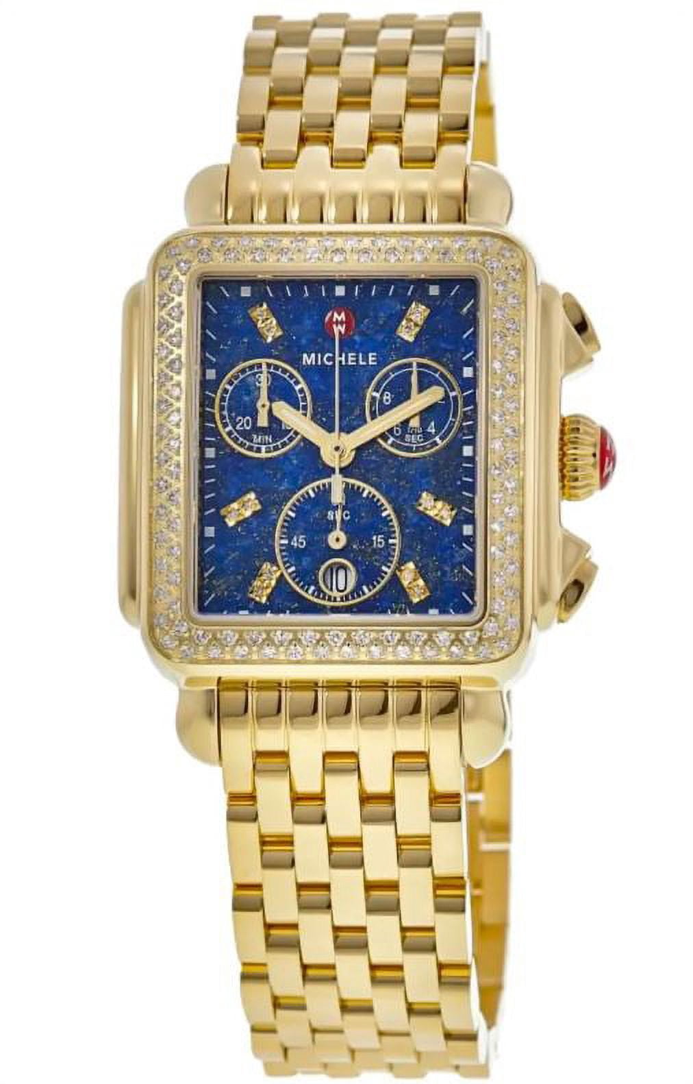Michele Blue and Gold Women\'s Watch MICHELE Deco 16 Women main image 4