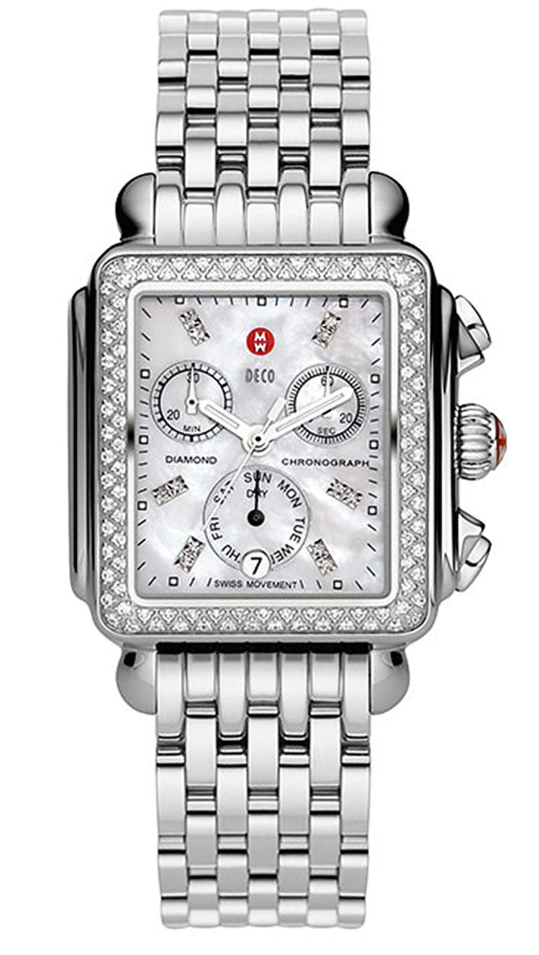 Michele Deco Day Diamond Ladies 33mm Watch MWW06P000099 Walmart