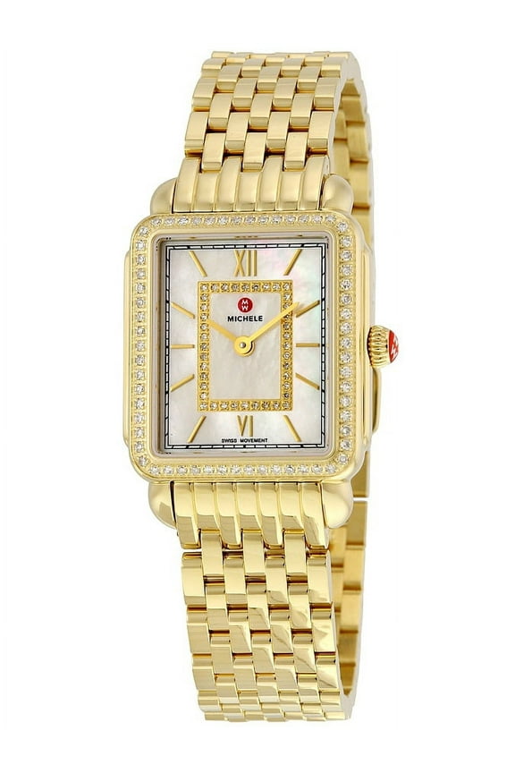 Deco II Mother of Pearl Diamond Dial Ladies Watch MWW06I000007