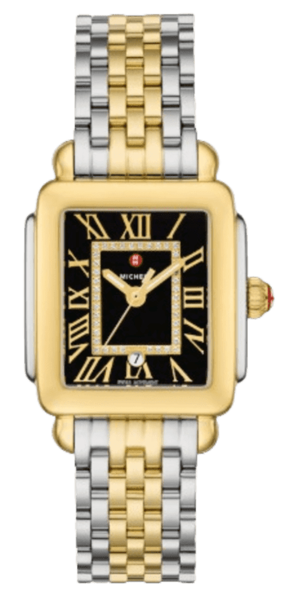 Michele Deco Madison Diamond Black Dial Two-Tone 18K Gold  display picture 1