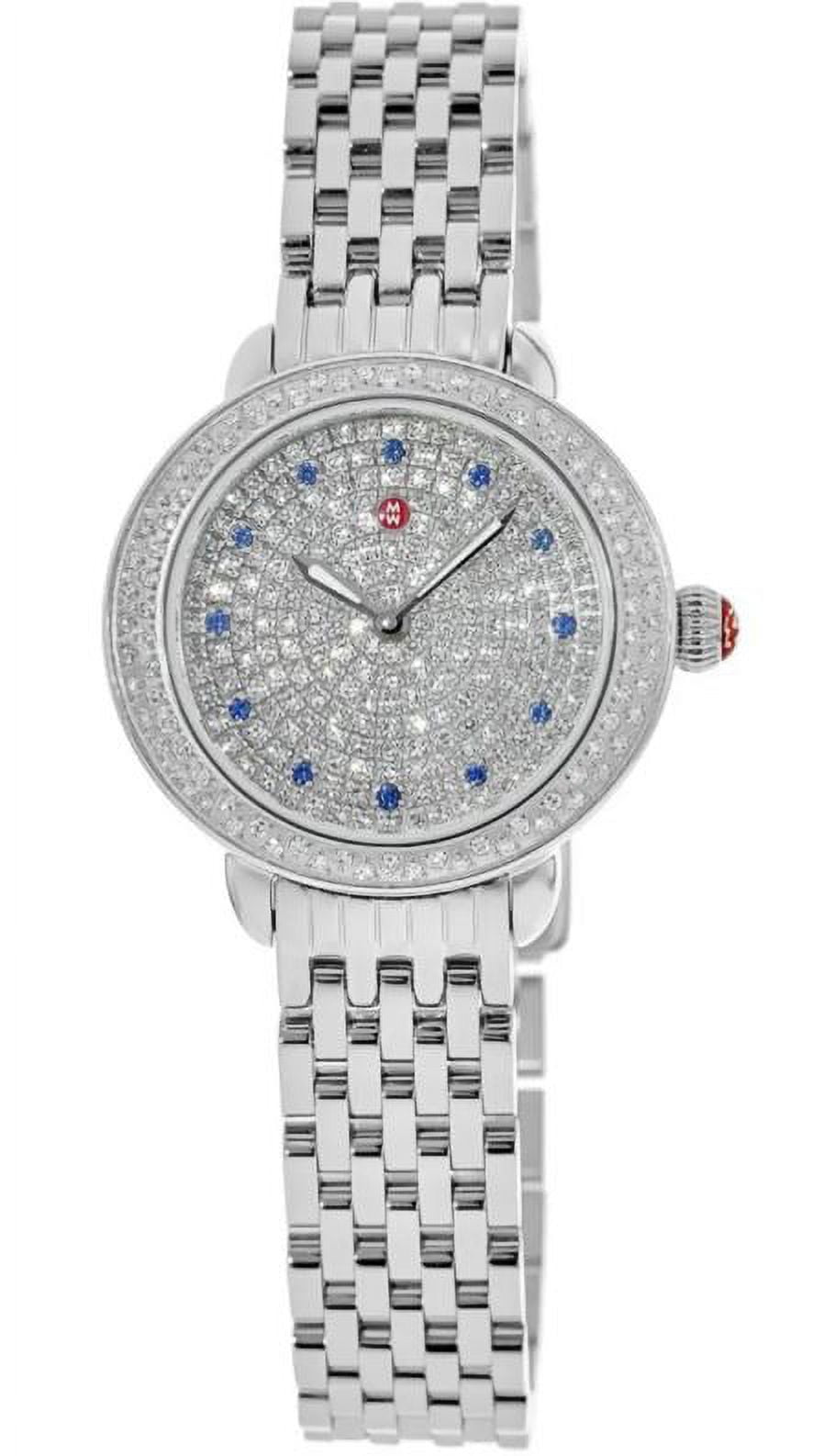 Michele Serein 36mm Steel White MOP Dial Quartz Ladies Watch MW21B01A1025