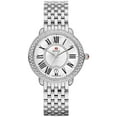 thumbnail image 1 of Michele Serein Stainless Steel Diamond Mother-Of-Pearl Dial Date Quartz Womens Watch MWW21B000030, 1 of 3