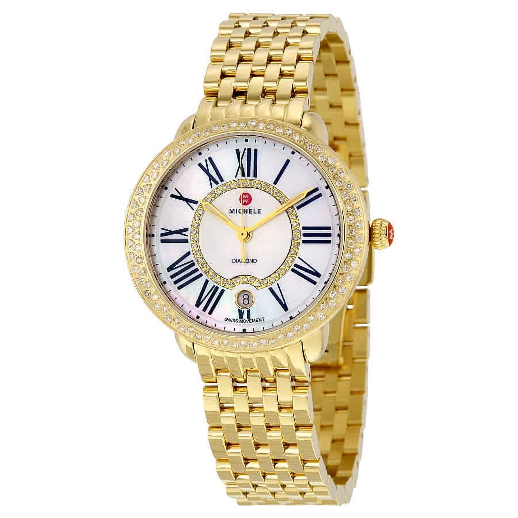 Michele Serein 16 Series Diamond MOP Dial Swiss Quartz Watch MWW21B000031