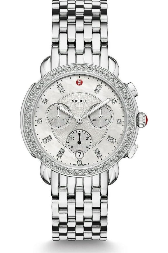 Sidney 117 Diamonds Swiss Chronograph Silver Women's Watch MWW30A000001