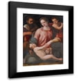 thumbnail image 1 of Michele Tosini 12x14 Black Modern Framed Museum Art Print Titled - The Holy Family with the Infant Saint John the Baptist, 1 of 1